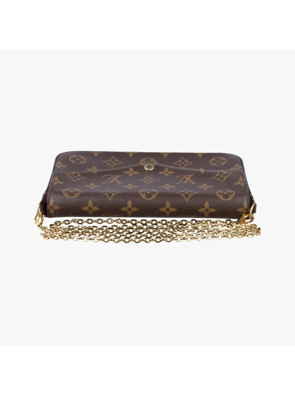Louis Vuitton Pochette Felicie Monogram Brown Canvas Shoulder Bag